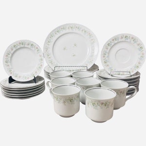 Floral Porcelain Dinnerware Set- Johann Haviland Bavaria Germany Forever Spring