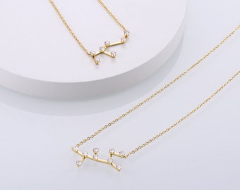 Astrology Zodiac Constellation Necklace, Astrology Necklace, Astrology Gift, Zodiac Gift, Gold Astrology Jewelry, Star Sign Necklace