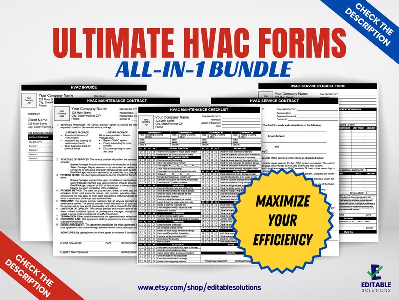 Hvac Contract Bundle Hvac Templates Hvac Contracts Hvac Forms Hvac Hvac Contract Bundle Hvac Templates Hvac Contracts Hvac Forms Hvac