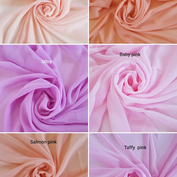 Chiffon Poly Drape Fabric.  Evening gown Fabric. Event Decor Fabric. Cosplay Costume Cloth. Summer Fabrics for Dress Blouse Maxi Skirt.