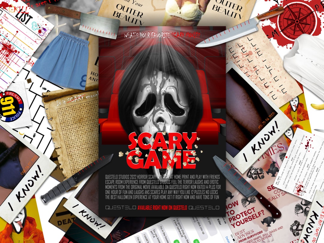 Halloween Escape Room Game Scary Game Printable Escape Room DIY Escape 
