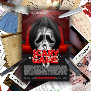 Halloween Escape Room Game - Scary Game | Printable Escape Room | DIY Escape Room Kit | Printable Party Games | Scary Movie | Horror | Fun