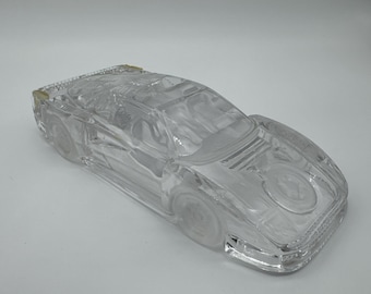 Kristal Color Crystal Ferrari F40 – Italian Glass Paperweight, Vintage Collectible Car with Sticker