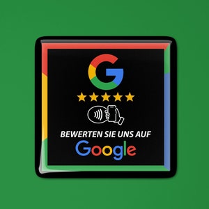 Autocollants NFC 3D - Avis Google - Autocollants époxy « Évaluez-nous sur Google » - Autocollants gel NFC pour avis Google