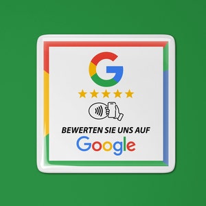 Autocollants NFC 3D - Avis Google - Autocollants époxy « Évaluez-nous sur Google » - Autocollants gel NFC pour avis Google