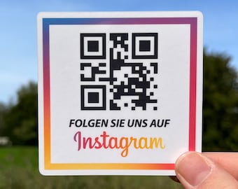 Instagram QR Code Stickers - Follow us on Instagram - Follow us on Instagram stickers with QR code for more followers