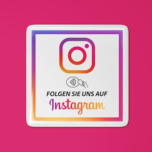 3D NFC-stickers - Instagram-volgers - Volg ons op Instagram Epoxystickers - Gelstickers voor meer Instagram-volgers
