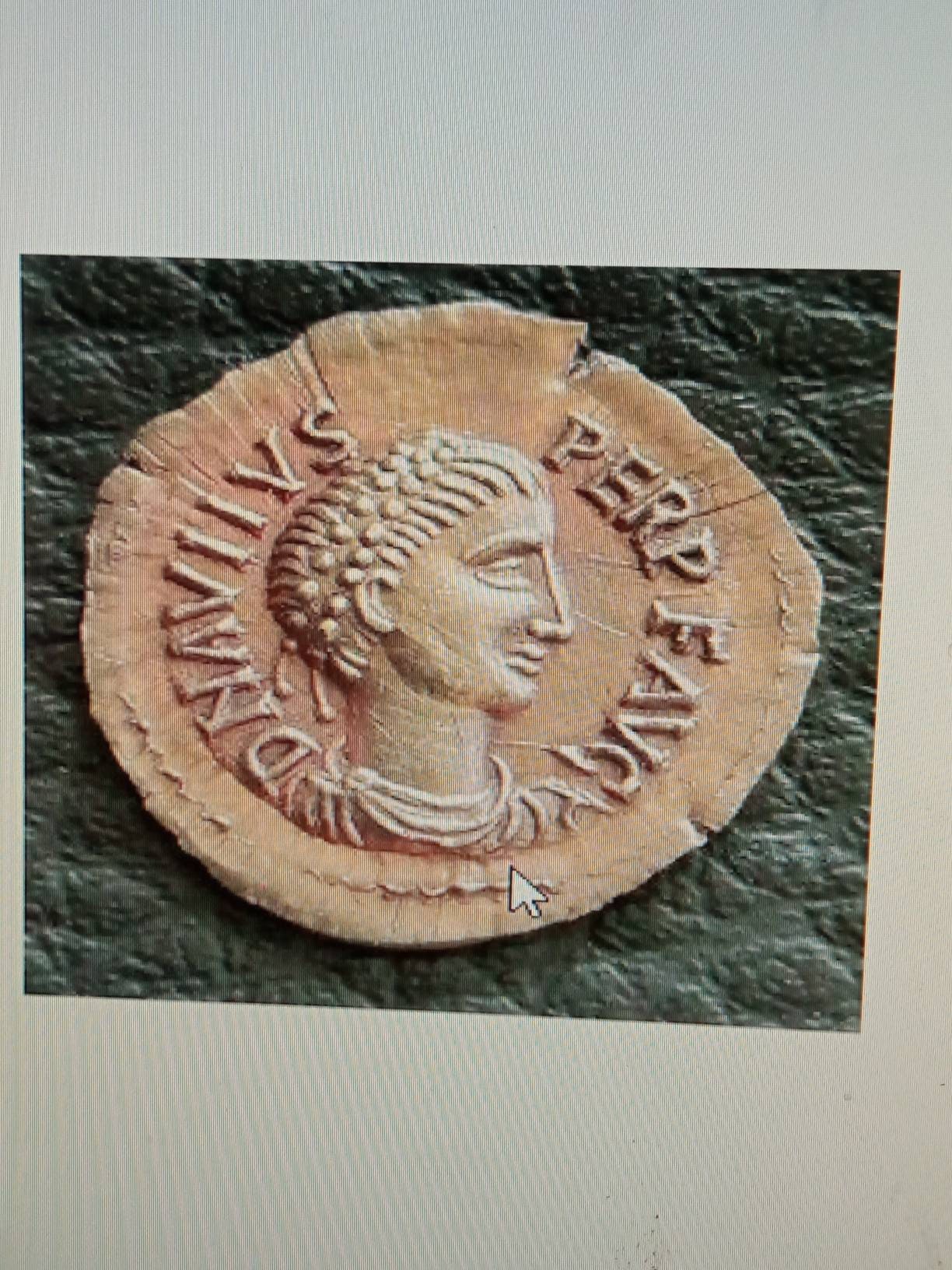 reproductions of ancient coins tremissis or triens of Avitus 455-456 AD