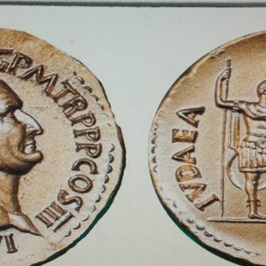 riproduzioni monete antiche sesterzio in peltro VESPASIANO GIUDEA CAPTA