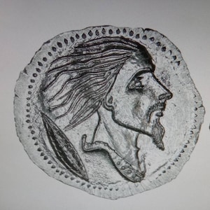 reproductions of ancient coins DENIER OF VERCINGETORIX hand engraving with burin and hammer denarii coin Denarius