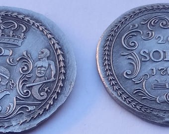 20 Soldi Corse Pascal Paoli Reproduction, Tête de Maure, Monnaie Indépendante 1764