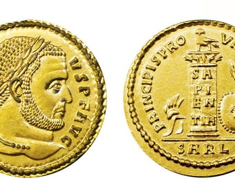 reproductions de monnaies antiques 1  solidus de Licinius I (313 ap. J.C.)