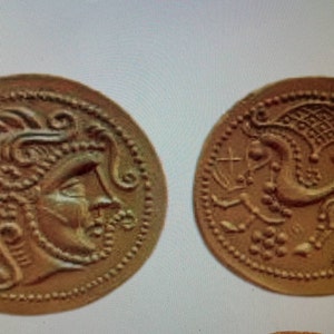 lot de 5 STATERE Gaulois reproductions monnaies antiques image 4
