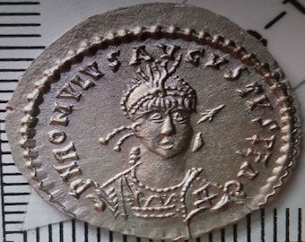 Reproducciones de monedas antiguas grabado a mano solidus de Romulus Augustulus reproducción denario moneda moneda Denario