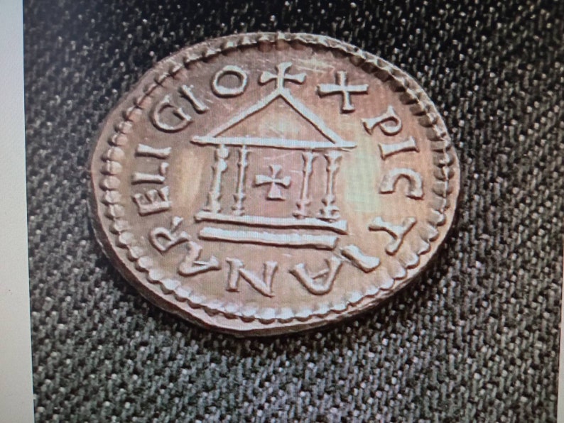reproductions de monnaies antiques denier carolingienne Charlemagne image 2