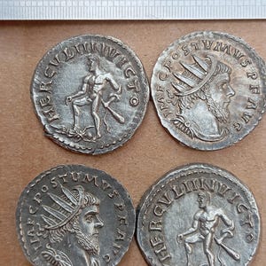 Riproduzioni di monete Antoniniane POSTUMUS 260-269 Ercole Denarii moneta moneta Denarius Denarius