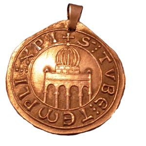 Spilla - Sigillo Templare Bigiotteria - Antica Porta Del Titano: Armeria A San Marino E Softair Shop Online - Foto 4