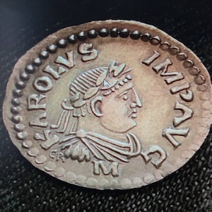 reproductions de monnaies antiques denier carolingienne Charlemagne image 1