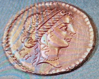 reproductions de monnaies antiques Jules caesar Vercingétorix denier gravure à la main au burin et marteau  denarii monnaie coin Denarius