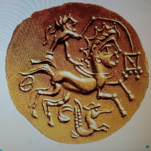 lot de 5 STATERE Gaulois reproductions monnaies antiques image 3