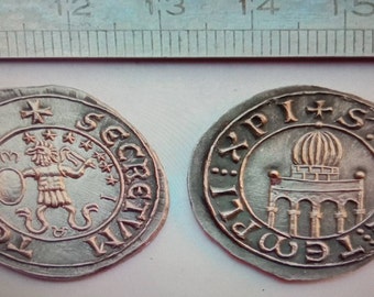 Medal templariusza Abraxasa — replika pieczęci gnostyckiej Kopuła na Skale — Numismatic Crafts (edycja limitowana)