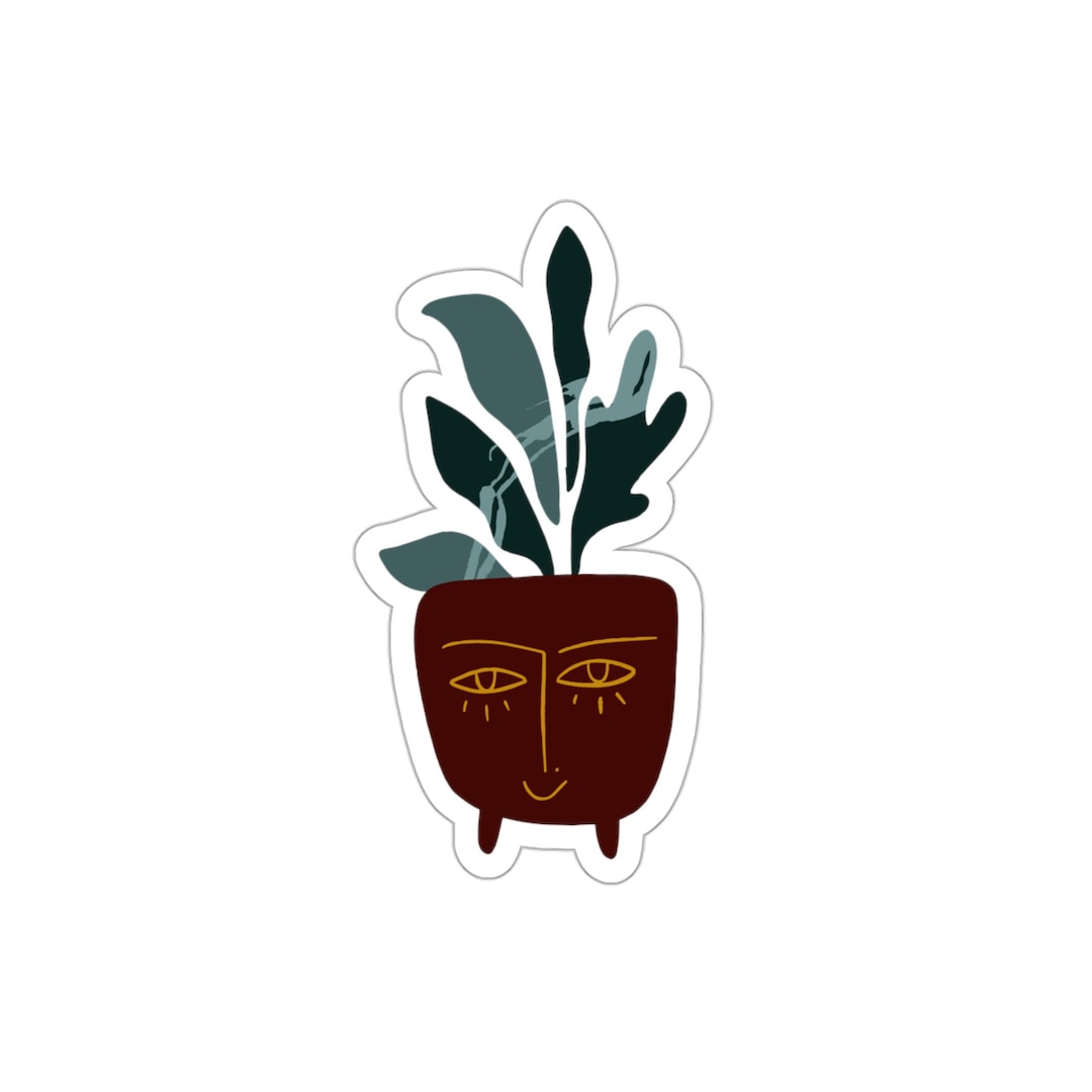 Face Planter | Plant Lover Die-cut Sticker - Etsy