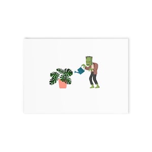 Frankenstein's Monstera | Halloween Notecards