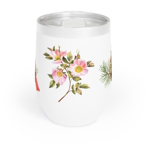 North Carolina Chill Wine Tumbler, North Carolina Wine Glass, North Carolina Wine Cup, NC Wine Glass, Tarheel Wine Glass