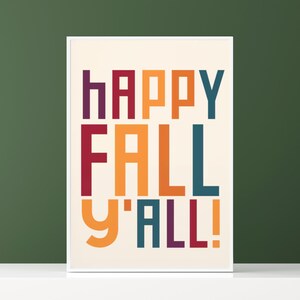 Feliz otoño, todos ustedes, otoño, impresión artística de pared fina