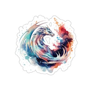 Galactic Dragon Die-Cut Sticker