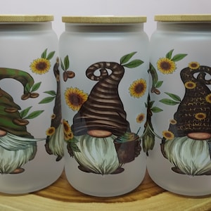 Tazza di vetro a forma di gnomo