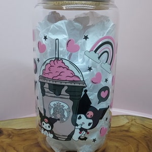 Cute kawaiii glass can