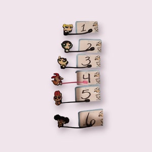 Puff girls straw toppers