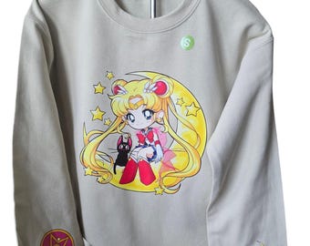 Moon girl sweatshirt. Anime character.