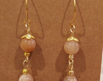 Sunstone earrings