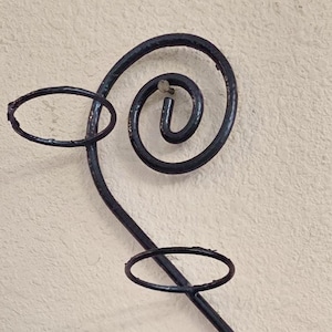 Vintage Swirl Metal Wall Pot Holder - Set of 2