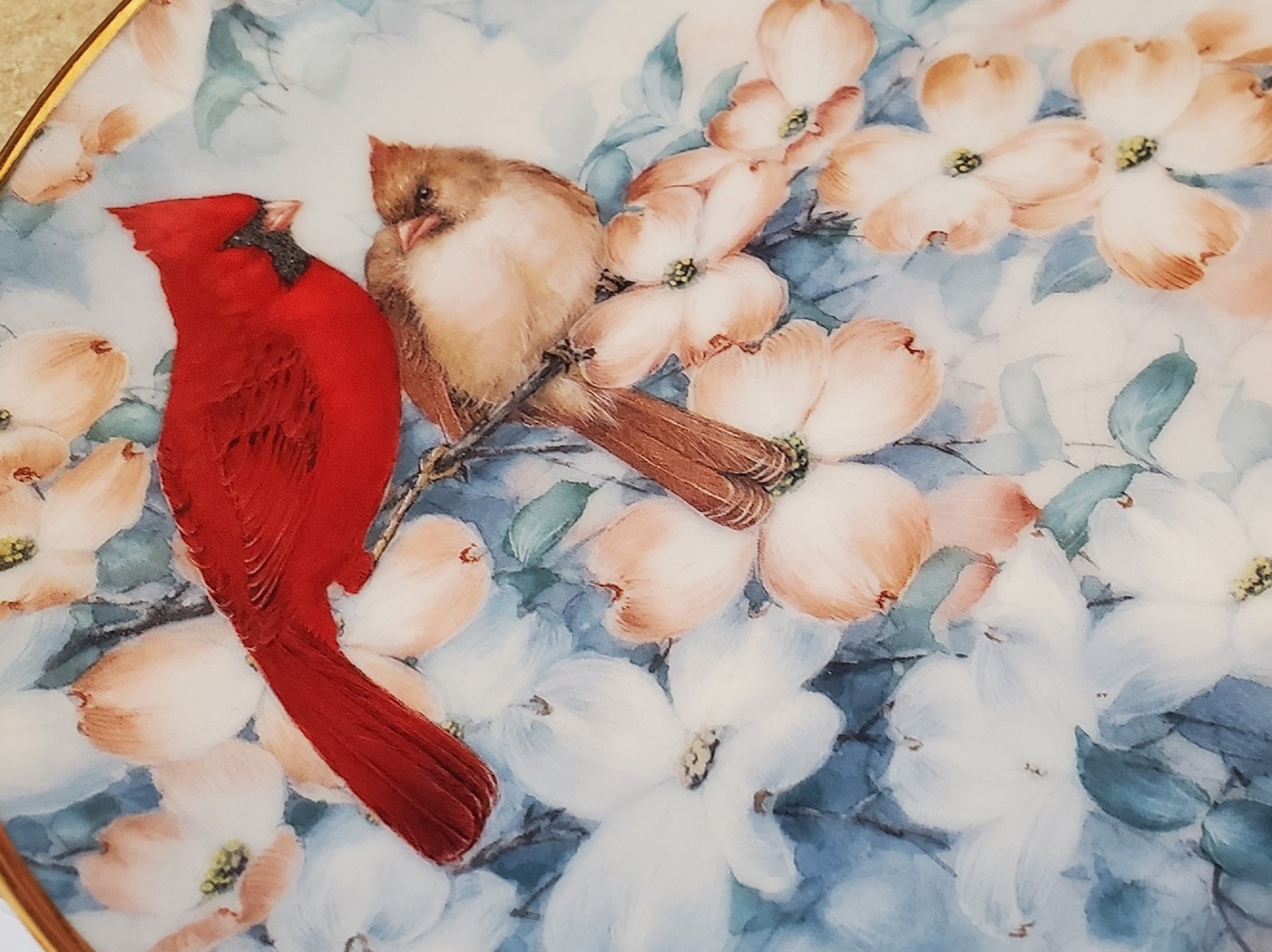 Franklin Porcelain 田園の鳥たち　プレート8枚 絵皿 Franklin Porcelain 田園の鳥たち プレート8枚 絵皿