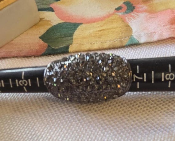 Statement Ring vintage oval stretch  pretty spark… - image 1