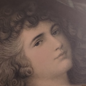 Duchess Of Devonshire Gaursborough photo print in wood frame.