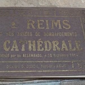 REIMS L CATHEDRALE 1914 paper photo booklet