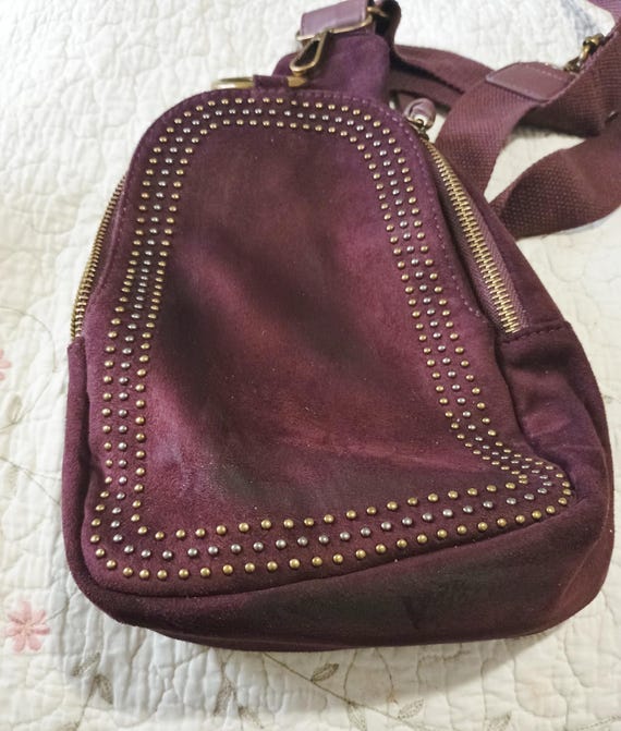 dark berry mini backpack faux leather Marvolia for Women - Vegan Small Backpack Fashion Backpack Purse for Travel Work Shopping lightweight design Mckleinusa Arches Leather Bow Backpack,