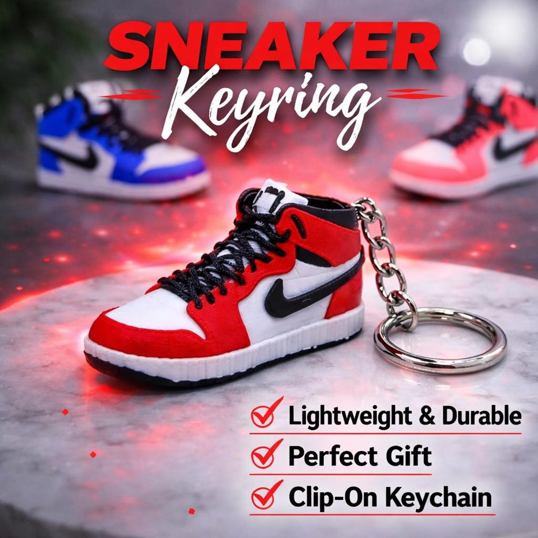 Sneaker Keychain Mini Trainer Keyring | Shoe Keychain Gift for Sneaker ...