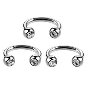 G23 Titan 1,2 16ga 8mm Hufeisen Septum