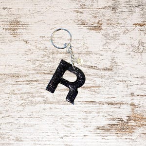 Keychain, initial, bag charm