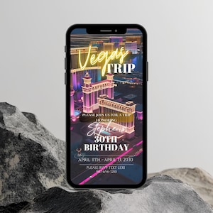 Plantilla de itinerario de viaje a Las Vegas, itinerario de viaje, invitación de fin de semana de cumpleaños, itinerario de Las Vegas, calendario digital de Las Vegas, cumpleaños de hombres en Las Vegas