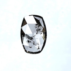 1.45 CT Oval Salt and Pepper Diamond: Loose Natural Grey Black Diamond