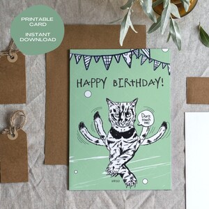 Carte d’anniversaire de chat, signe du zodiaque de la Vierge, cadeau de la Vierge