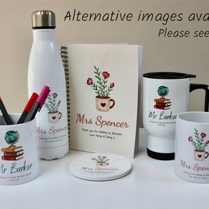 Personalised Teacher gift - Teaching Assistant gift - male teacher gift - female teacher gift - teacher thank you gift - mug - water bottle