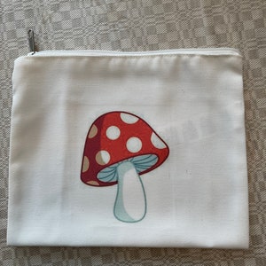 Mushroom “musmires” cosmetic/pencil bag