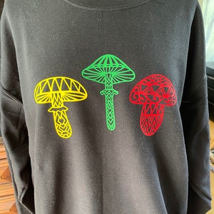 Lithuanian tricolored mushrooms sweatshirt